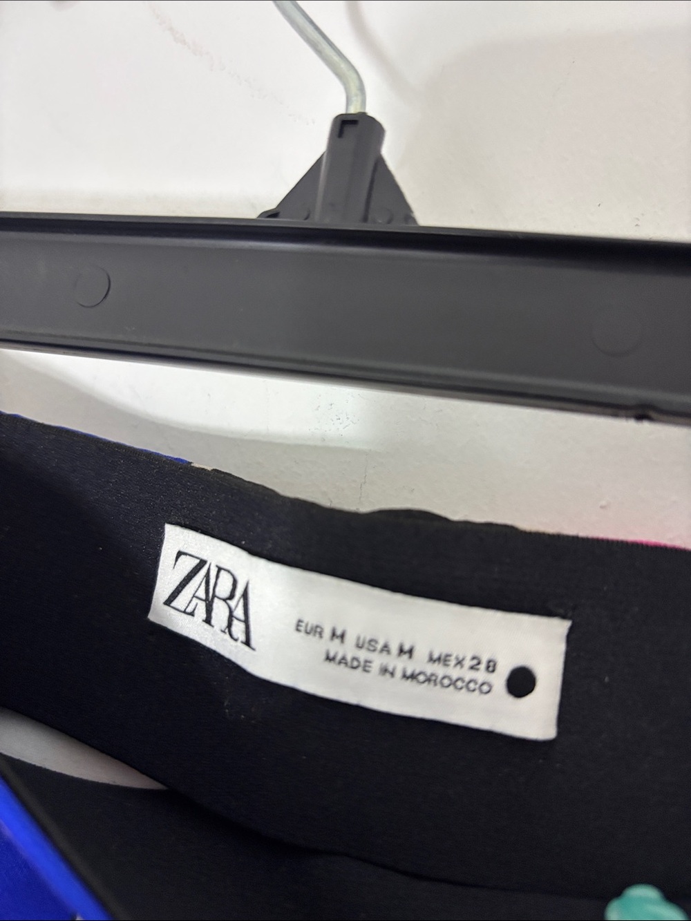 Zara Pink, Blue & Black Graphic Print Mini Skirt - Picture 3 of 4
